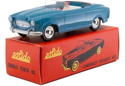 Peugeot 403 Cabriolet"Club Solido" Réf 1001081
