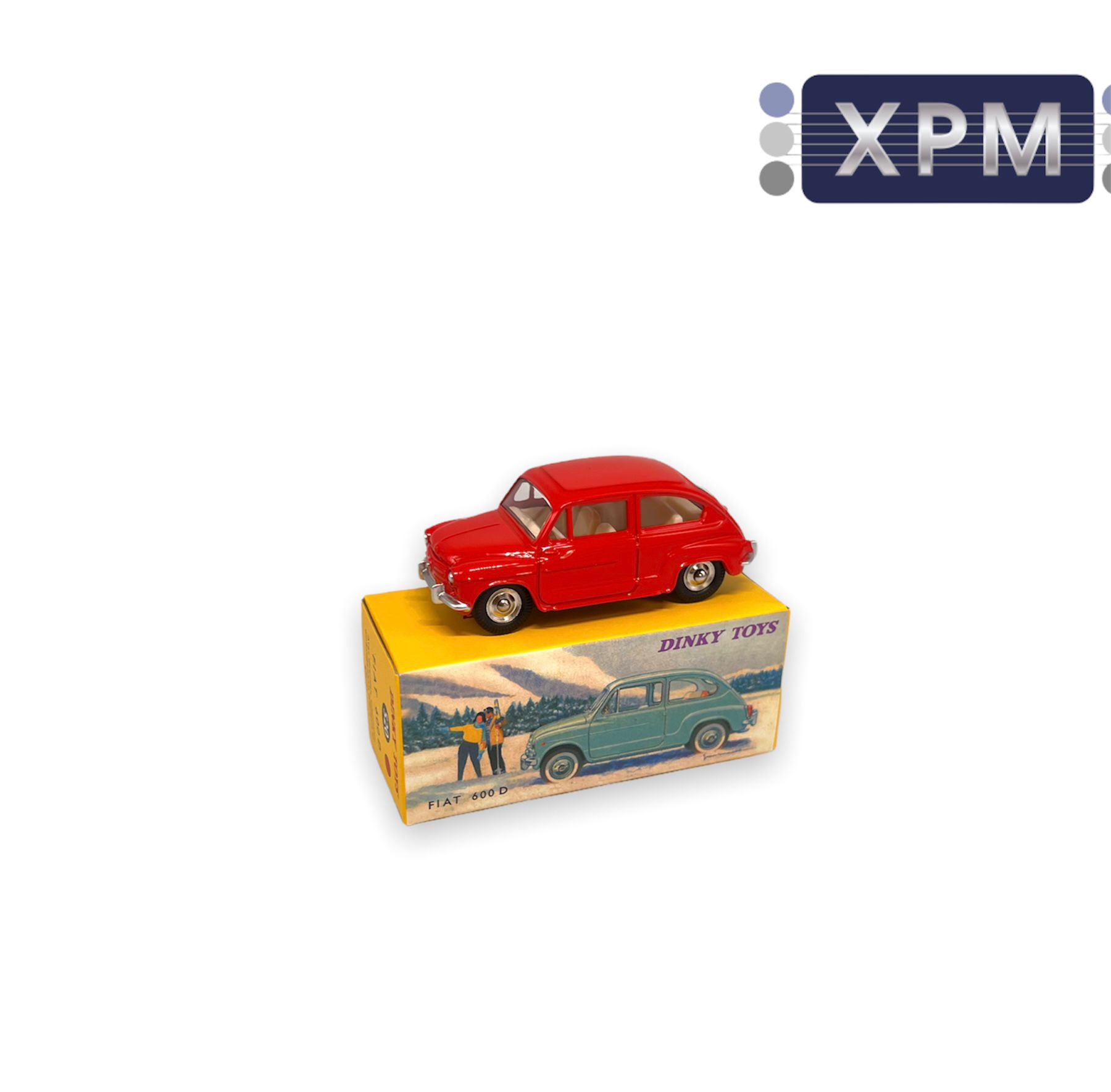 Fiat 600 Police 1956 - Miniature ProgettoK échelle 1:43 - Réf PK 157 (bon état)