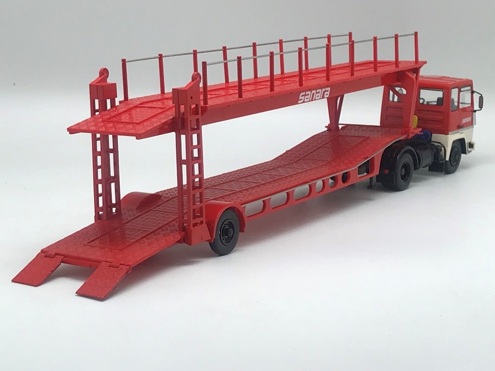 Odeon 094 Berliet TR260 Avec Semi Porte-auto Sanara, 1/43 Résine, Neuf